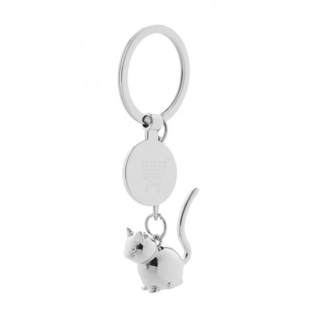 Hoinzo Trolley Coin Keyring, Cat