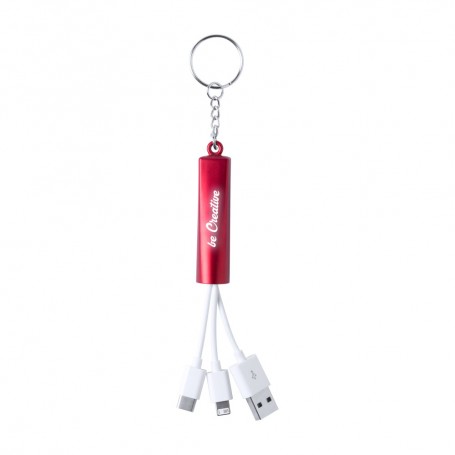 Zaref keyring USB charger cable
