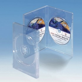 DVD Doppel Box, transparent, 25 Stk.