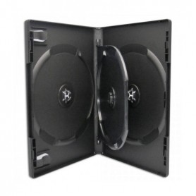 3er DVD Box, schwarz mit Klapptray, 25 Stk.