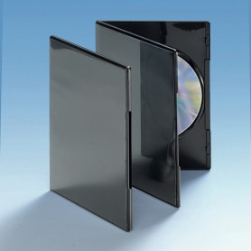Dünne DVD Single Box 7mm, schwarz, 50 Stk.
