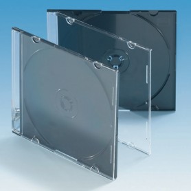 Slim Box mit Rücken schwarz, 50 Stk.