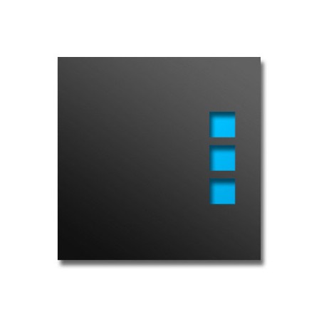 SHOWCASE 009 SQUARE 3, Black, 100 pcs.