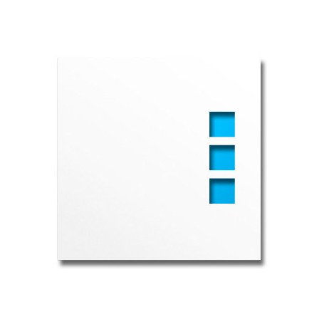SHOWCASE 009 SQUARE 3, White, 25 pcs.