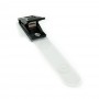 Plastic Clip Square, black, transparent Vinyl-Closer for Long Holes