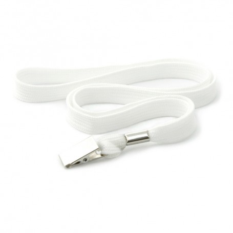 Flat Lanyard White