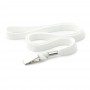 Flat Lanyard White
