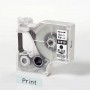 D1 Label Cassette 9 mm, black on clear