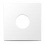12" Vinyl Maxitasche mit Loch, weiß, 50 Stk.