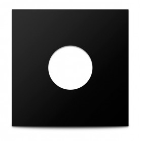 12" Vinyl Maxitasche mit Loch, schwarz, 50 Stk.