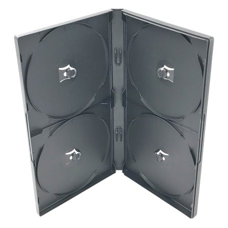 4er Disc Präsentationsbox, schwarz, VPE 10 Stk.