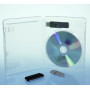 Blu-Ray Box für 1 Disc und USB-Stick, transparent, 10 Stk.