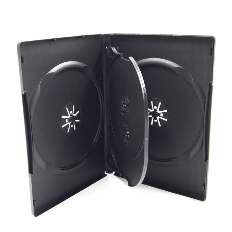 4er DVD Box, schwarz, 25 Stk.