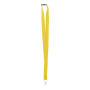Flat RPET Lanyard Yellow, 25 pcs.